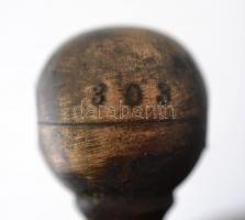 Réz iránytű-, vagy óratok, jelzett, d: 8,5 cm