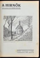 1939 A Hirnök c. keresztény folyóirat teljes XXXVI. évfolyama, egybekötve. Szerkeszti P. Boros Fortu...
