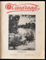 1934 A Vasárnap c. keresztény folyóirat XVII. teljes évfolyama egybekötve.  Az első szám első néhány...