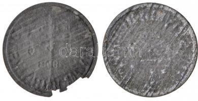 1943. 2f Zn 2db előlapi lapka T:2,2- egyiken ki