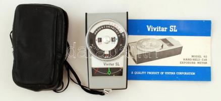 Vivitar SL elemes fotoelektromos fénymérő tokkal és leírással  / Exposure meter