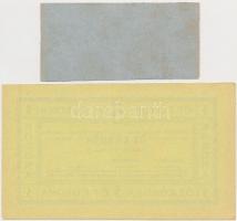 Miskolc 1872. 25kr "Miskolcváros Elöljárósága Pénztári utalvány" hiányzó "C" bet...