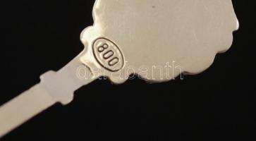 Ezüst  díszkanalak (Castelgandolfo, Lignano, Hof/Saale), Ag., nettó: 25gr., jelzett, cca 10cm / Silv...