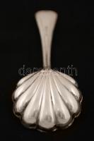 Ezüst, Szent Jakab kagyló alakú díszkanál  Ag., nettó: 24,8gr., jelzett, 12,5cm / Silver, scallop-sh...