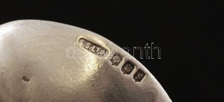 Ezüst, angol díszkanál (Edinburgh 1937) Ag., nettó: 9,8gr., jelzett, 11,5cm / Silver, english spoon ...