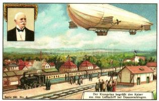 26 db MODERN, reprint motívum képeslap, léghajó és gróf Zeppelin motívummal, 9 lapon emlékbélyegzés,...