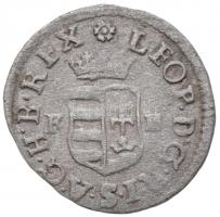 1703K-B Duarius "I. Lipót" (0.46g) T:2-,3 ki.
Huszár: 1499., Unger II.: 1105.a