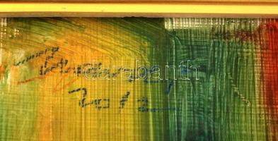 Udvardi Gyula(1925-2013): Csendélet. Olaj, farost, jelzett, fa keretben, 30x40 cm