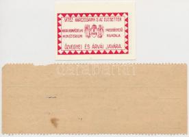 Budapest ~1914-1919. 2f "M. Kir. Honvédelmi Minisztérium Hadsegélyező Hivatala", "Özv...