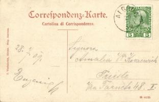 Labin, Albona and Carpano; Torre Scampicchio, Torre Depangher-Manzini. Multi-view Art Nouveau