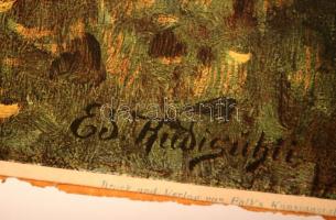 cca 1910 Edward Rüdisühli(1875-1938) festménye nyomán készült nyomtatott másolat, 41x59 cm