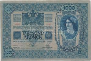 1902. 1000K "Szilágy Vármegye Kraszna Község 1910" felülbélyegzéssel T:III tűlyuk