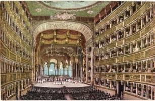 Naples, Napoli; R. Teatro S. Carlo / theatre interior