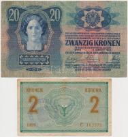 1913. 20K + 1914. 2K "C" sorszámjel, mindkettő "Szolnok-Doboka Vármegye Kisdebreczen ...