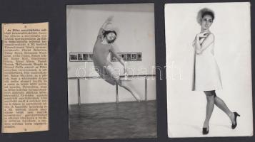 Botond Csilla művészi tornászról készült fotók(6 db) + 1 db cikk, 9x14 cm