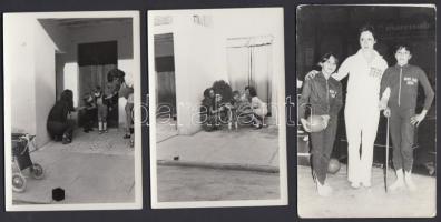 Botond Csilla művészi tornászról készült fotók(6 db) + 1 db cikk, 9x14 cm