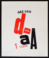 Kassák Lajos (1887-1967): Gázszív c. mű borítóterve. Szitanyomat, papír, jelzés nélkül. Megjelent a Pesti Műhely kiadásában 1981 körül. 34x29 cm.