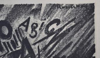 Ruzicskay György (1896-1993): Illusztráció a Szerelemkeresőből. Algrafia, papír, jelzett az algrafiá...