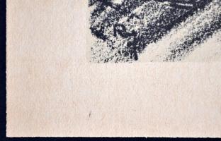 Ruzicskay György (1896-1993): Illusztráció a Szerelemkeresőből. Algrafia, papír, jelzett az algrafiá...