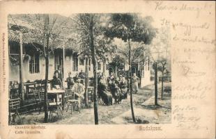Budakeszi, Grandits kávéház kerthelyisége, kiadja Stern Jakab (EB)