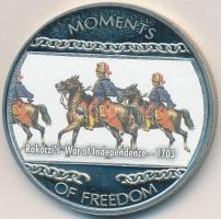 Libéria 2004. 10$ "Szabadság pillanatai - Rákóczi szabadságharc 1703" multicolor tanúsítvánnyal T:PP kissé ujjlenyomatos, felületi karc  Liberia 2004. 10 Dollars "Moments of Freedom - Rakoczi's War of Independence 1703" multicolor with certificate C:PP small fingerprint, slightly scratched