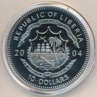 Libéria 2004. 10$ "Szabadság pillanatai-Pinochet-rezsim vége 1989" multicolor tanúsítvánny...