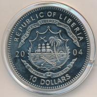 Libéria 2004. 10$ "Szabadság pillanatai - Kutuzov marsall megállítja Napóleon seregeit 1812&quo...