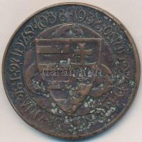 1938. "Szent István Jubileumi Esztendő 1038-1938" Br emlékérem (36,5mm) T:3
Hungary 1938....