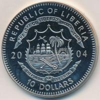 Libéria 2004. 10$ "Szabadság pillanatai-A gén-térkép 2000." multicolor tanúsítvánnyal T:PP...