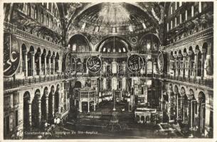 Constantinople, Interieure Snt. Sophie / mosque interior