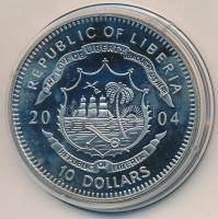 Libéria 2004. 10$ "Szabadság pillanatai - Öböl-háború 1990" multicolor tanúsítvánnyal T:PP...