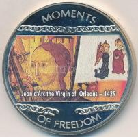 Libéria 2004. 10$ "Szabadság pillanatai-Jean d´Arc 1429." multicolor tanúsítvánnyal T:PP  Liberia 2004. 10 Dollars "Moments of Freedom-Jean d´Arc the virgin of Orleans 1429." multicolor with certificate C:PP