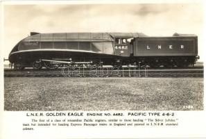 L.N.E.R. Golden Eagle Engine No. 4482. Pacific Type 4-6-2 / train