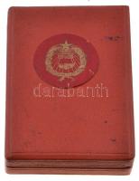 1957. "Szolgálati Érdemérem" zománcozott Br kitüntetés mellszalagon, tokban T:2