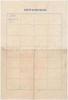 Olaszország / Velence 1912. "Bagni di Mare Szövetkezet" részvény 10L-ról T:III- ragasztott...