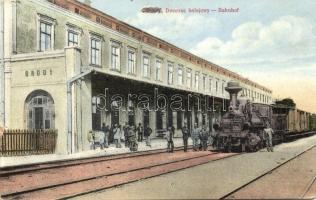 Brody, Dworzec kolejowy / railway station, locomotive (b)