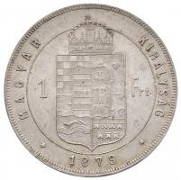 1879KB 1Ft Ag "Ferenc József / Középcímer" Körmöcbánya (12,31g) T:1-,2
Hungary 1879KB 1 F...