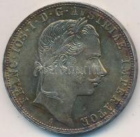 Ausztria 1858A 1Fl Ag "Ferenc József" T:2 ph., patina Austria 1858A 1 Florin Ag "Franz Joseph" C:XF edge error, patina