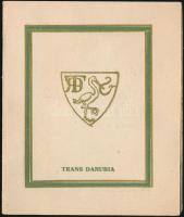 cca 1920-40 Emericana Diákszövetség, kihajthatós nyomtatvány, 9x7cm