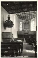 Bánffyhunyad, Huedin; Református templom belső / Calvinist church interior