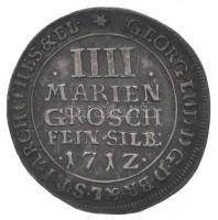 Német Államok / Braunschweig-Luneberg-Calenberg-Hannover 1712HH 4MG Ag T:2 patina
German States / B...