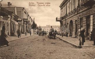 Dubno, Twarda Ulica / street, shops (EK)