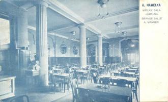 Kraków, A. Hawelka, Wielka Sala Jadalna / restaurant interior (Rb)