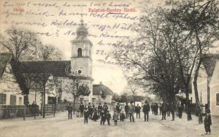 Balatonberény-fürdő, Fő tér, templom, kiadja Müller Vilmos (EK)