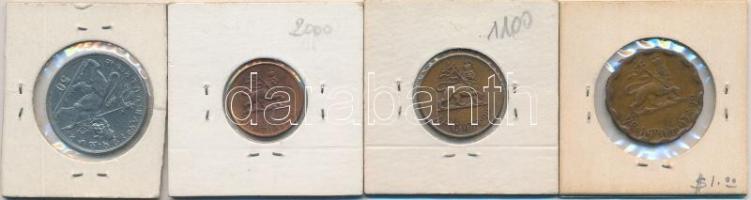 Etiópia 1923. 50m Ni + 1936. 5c Cu + 10c Cu + (1952-1953) 25c Cu T:2,2-
Ethiopia 1923. 50 Matonas N...