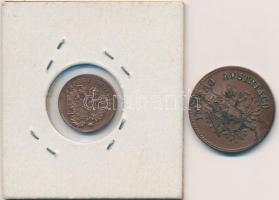 Olasz Államok / Lombardia-Velence 1852V 1c Cu + 5c Cu T:2,3 rep.
Italian States / Lombardy-Venetia ...