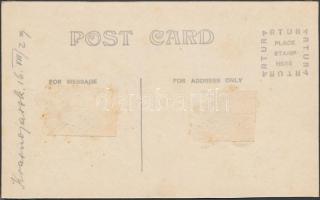 1916 Krasznojarszki fogolytábor, feliratozott fotólap, 13x8 cm / Krasnoyarsk, POW camp, 13x8 cm