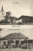 Ács, Református templom, Winternitz Jenő üzlete, kiadja Winternitz Jenő