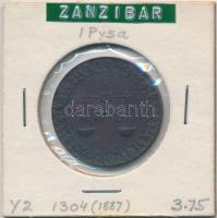 Zanzibár 1886. 1p Cu T:2 Zanzibar 1886. 1 Pysa Cu C:XF