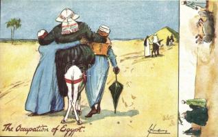 The Occupation og Egypt / Raphael Tuck &amp; Sons Oilette Remarque Postcard 9546. &quot;Humour in Egypt-Nile&quot; s: Lance Thackeray